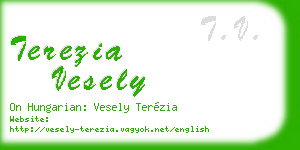 terezia vesely business card